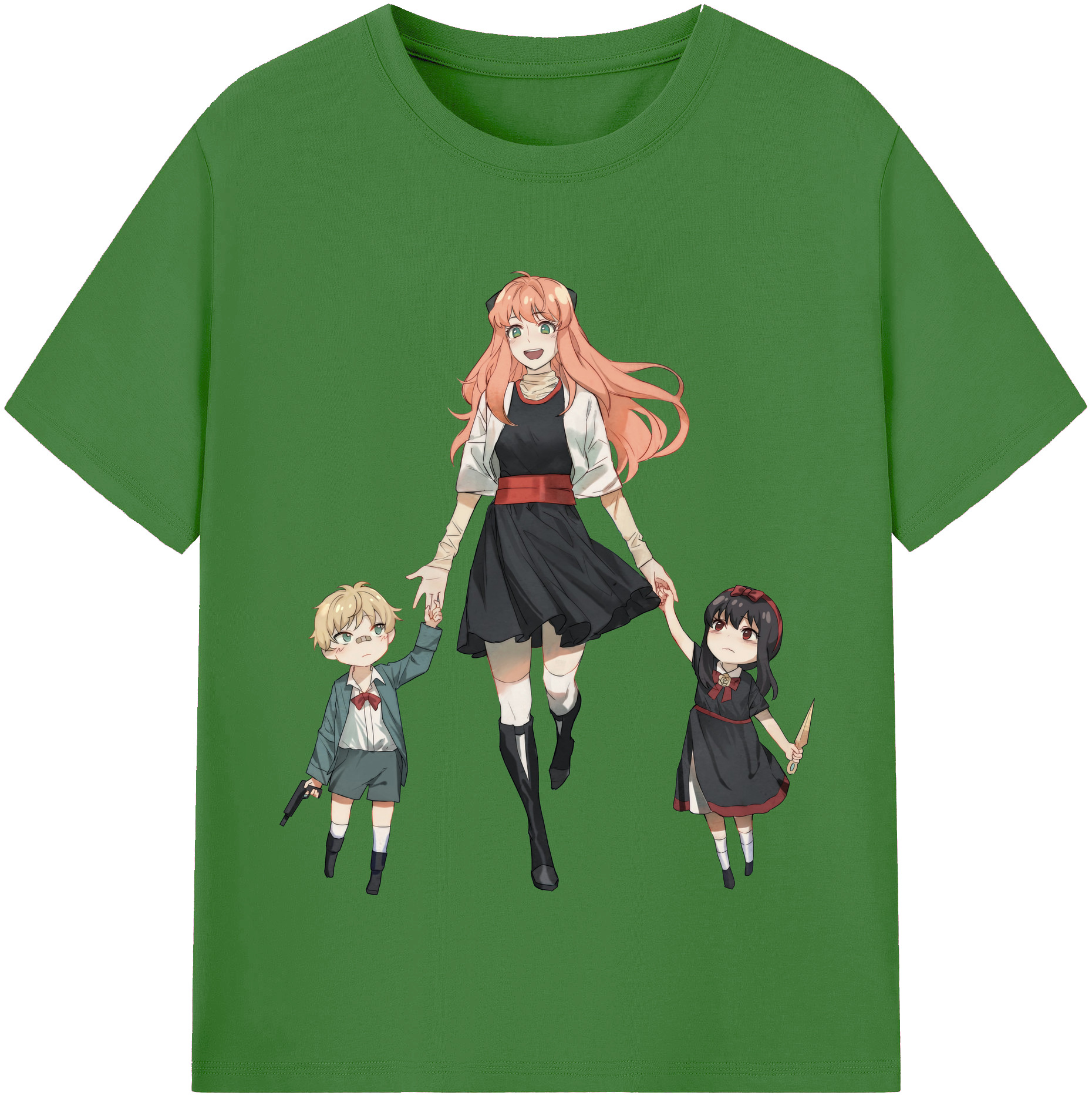 （画像用） SPY×FAMILY间谍家家酒 レディースカジュアルプリントTシャツ（綿100％）